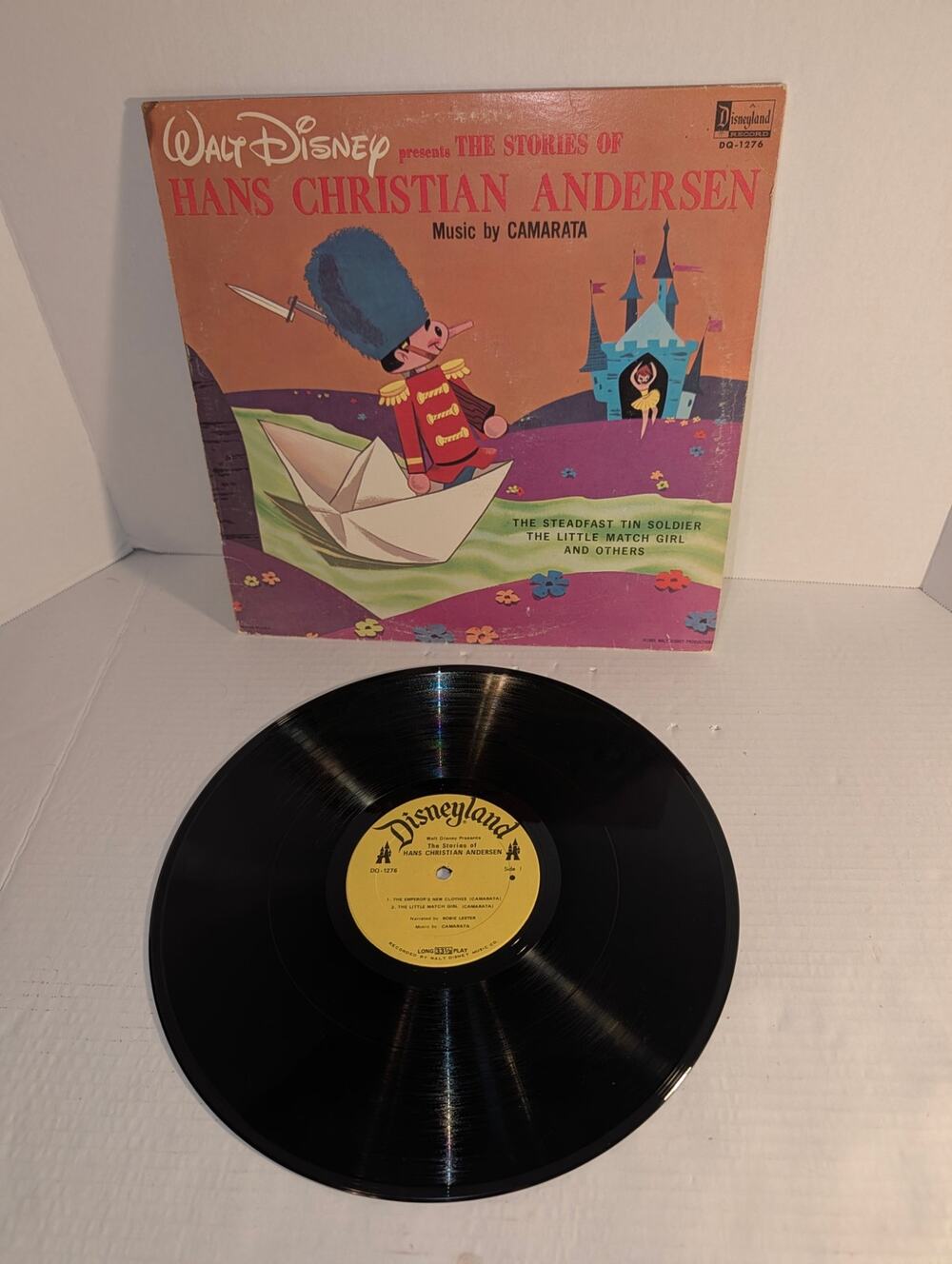 Walt Disney Hans Christian Andersen Record 33 RPM LP DQ-1276 Disney 1965 Y